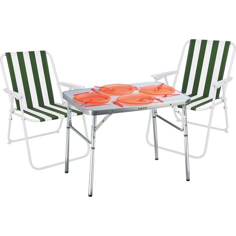 3-teiliges Campingmöbel Set-M44756+2xMPO2600GW