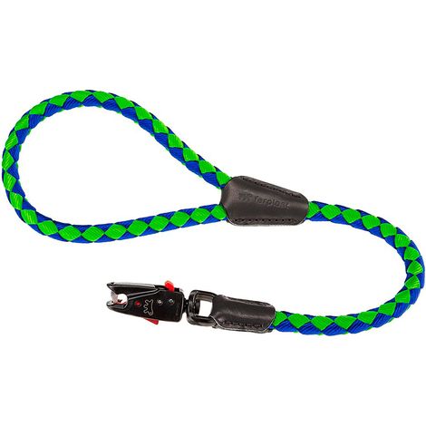 Ferplast TWIST MATIC GM Guinzaglio corto per cani con moschettone magnetico. Varie misure e colori.. Variante GM12/60 - Misure: Ø 12 mm x L 60 cm - Blu (1/3)