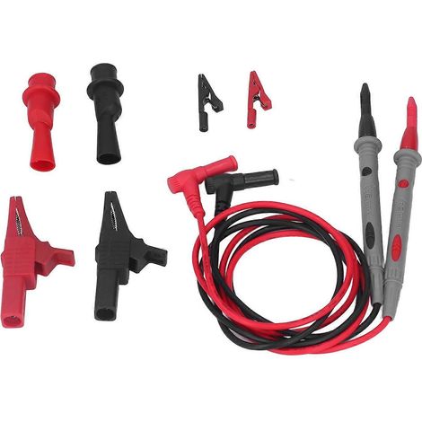 Messleitungsklemmen-Set, Kfz-Krokodilklemmen, Reparatur- und Diagnose-Multimeter-Prüfspitzen-Set JT8013