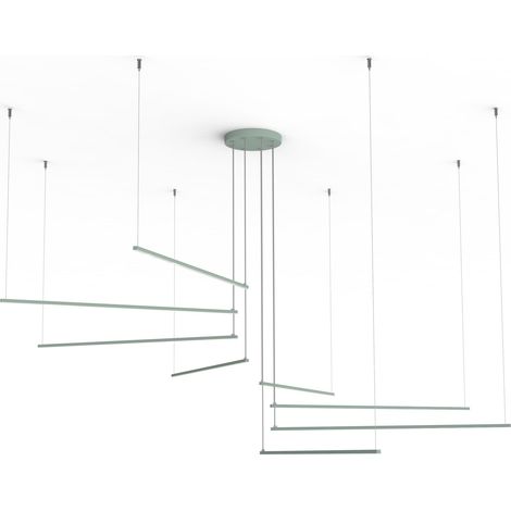 RADIUS LAMPARA DE TECHO 8X MONOCOLOR MATE (1/4)