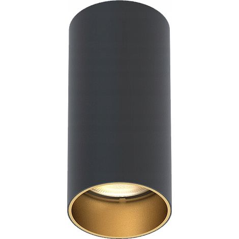 Plafonnier en saillie, monotube, noir et or, Nowodvorski 10779 GU10 R50 (1/3)