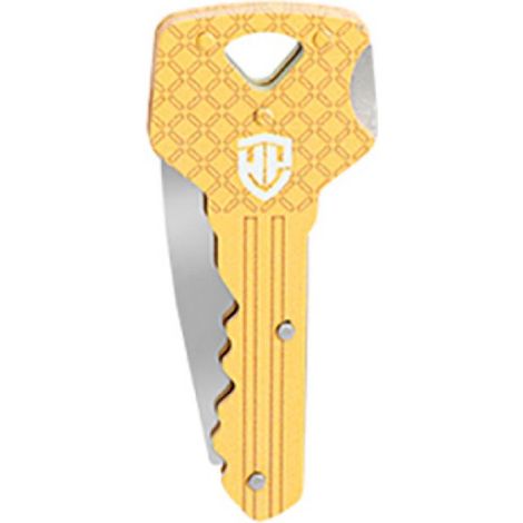 Taschenmesser Schlüssel-Form 40 mm Gold