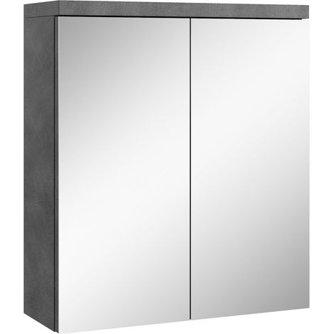 Armoire de toilette Toledo 60 x 60 cm - Badplaats - Gris - Miroi