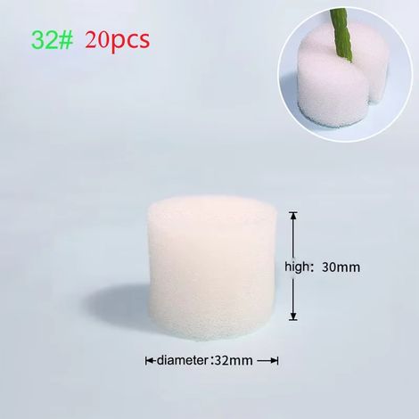 (NO32 20 pièces) Outils de jardinage hydroponique hors-sol, système de culture de légumes en éponge plantée, collier de clonage, culture de plantes E2 (1/4)