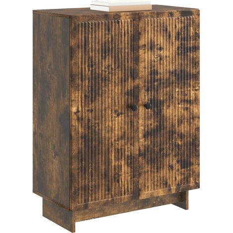 Maison Exclusive - Credenza Rovere Fumo 66 x 34,5 x 90 cm Legno ingegnerizzato