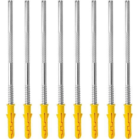 Supports invisibles muraux, lot de 10 pièces Stabilité forte, montage facile, pour étagères verticales