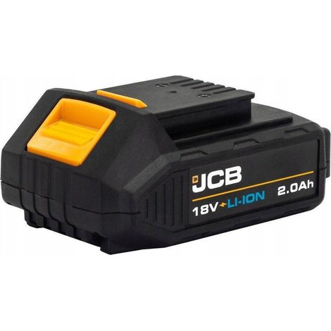 JCB 18V Lithium-Ionen-Batterie Schwarz und Orange