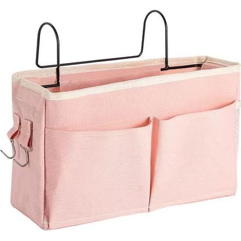 Sac de rangement multifonction à suspendre pour dortoir universitaire Sac de rangement pour magazines et livres Rose (1/3)