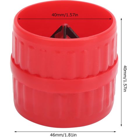 Outil d'ébavurage pour tubes en aluminium, couteau de coupe, alésoir de polissage, outil de chanfreinage pour tubes en cuivre (5-38 mm) (1/5)