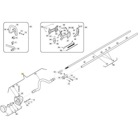 EJE FLEX Y SOPORTE DE TRANSMISIÓN ORIGINAL STIGA - 118804990/0