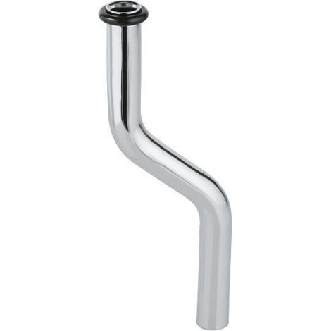 Tube de chasse d'urinoir 37040 200mm x 18mm Laiton, sortie de 50mm, chromé (1/4)