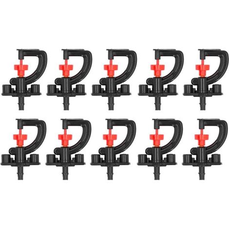 Kit 10x asperseur rotatif G avec support serre jardin (1/5)