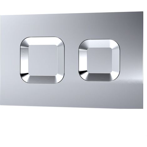 Square Dual Flush Push Button