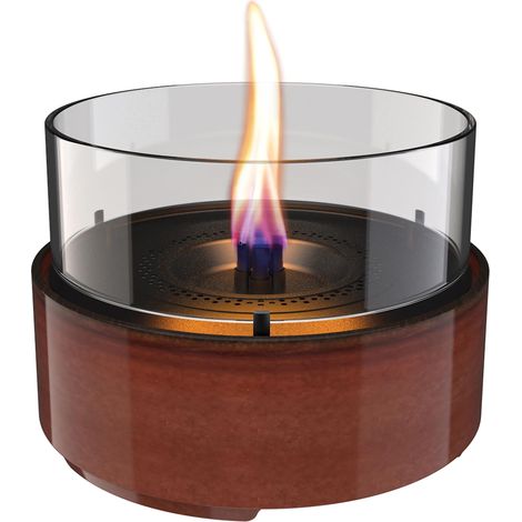 Candela Café 18 Reactive Glaze Amber da tavolo ricaricabile TenderFuel