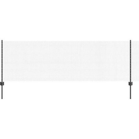 Maison Exclusive - Schweißdrahtzaun mit Pfosten 50 x 0,8 m (B x H
