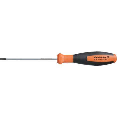 Weidmüller SDS 0.6X3.5X100 Tournevis pour vis à fente Largeur de lame: 3.5 mm Longueur de la lame: 1