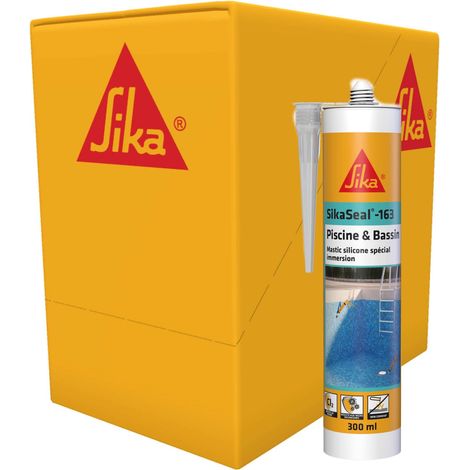 Silicone Piscine et Bassin - SikaSeal-163 - Transparent - 12x300ml (1/5)