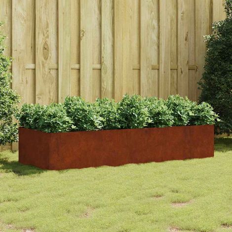 Hochbeet 200x80x40 cm Cortenstahl (1/5)
