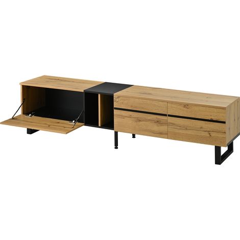 Mobile TV 180 cm in truciolare effetto legno HOMVRA (1/5)