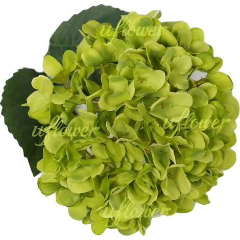 Künstliche Blumen, Hortensienstrauß, Realistische Dekoration, Hellgrün-1Stück (1/2)