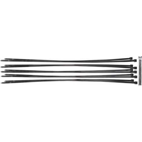 Serre-Câbles - Nylon Noir - 700 mm x 8 mm - Verrouillage Automatique - Lot de 10 (1/4)