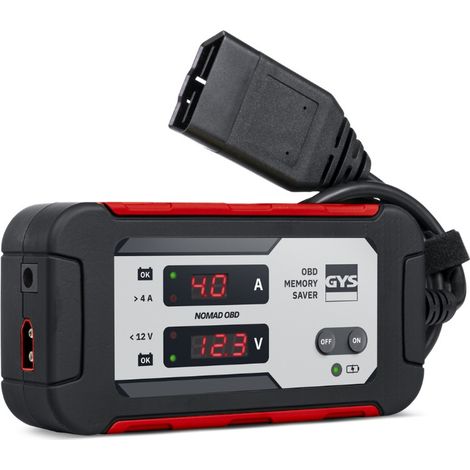 GYS – Chargeur de batterie moto OBD Memory Saver – Protection contre perte de données – Compact et léger – Alimentation lithium-ion 515g (1/5)