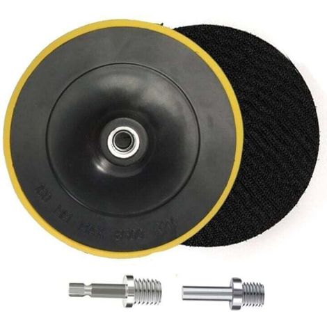 2 Pièces Plateau de Ponçage, Disques Abrasifs pour agrippante pour Outil Rotatif Ponçage Polissage - 180MM, M16