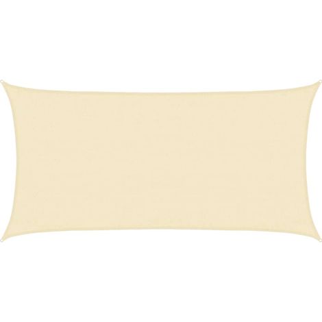 Voile d'ombrage 160 g/m² Crème 3x6 m PEHD vidaXL (1/5)