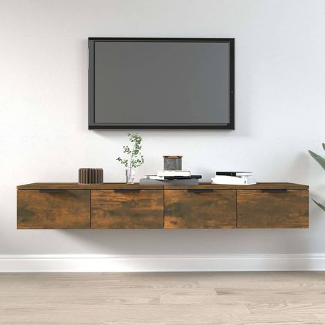 Wall Cabinets 2 pcs Smoked Oak 68x30x20 cm Engineered Wood vidaXL (1/5)