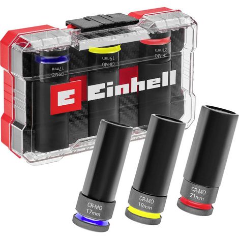 Einhell Impact Kit di inserti e bussole 1/2 109263
