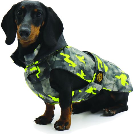 Fashion Dog Hunde-Steppmantel speziell für Dackel - Camouflage - 47 cm (1/2)