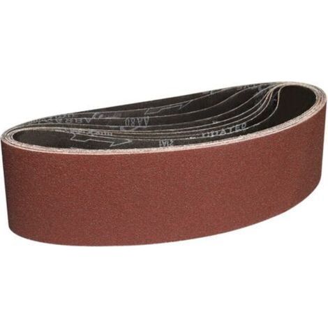 Bandes Abrasives 100x915 mm-8 Pièces de 80 Grain Bande Ponceuse pour Ponçage et Polissage avec Ponceuse à Bande Portable (1/4)