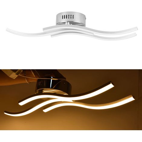 Plafonnier LED 105 LED design ondulé moderne pour salon et chambre, lumière chaude AC85-265V (1/5)