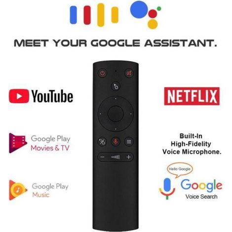 Télécommande - Air Mouse Sans Fil 2.4 GHz - Compatible Android TV Box Et Smart TV - Avec Récepteur USB Et Fonction Apprentissage IR - 1 Pièce (1/4)