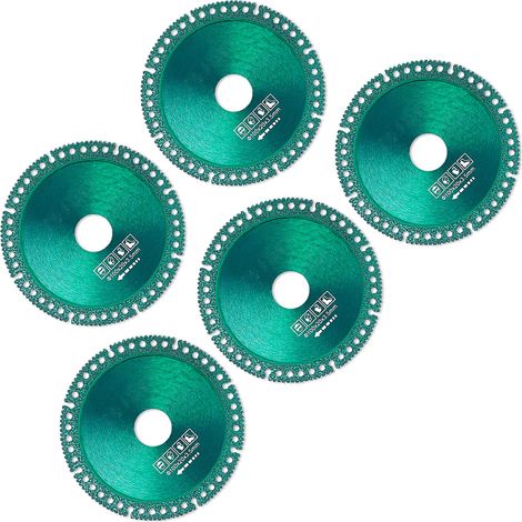 Disque de coupe diamanté multifonctionnel à coupe incisive et lisse pour tuyaux en céramique et PVC (lot de 5) (1/4)