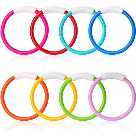 Lot de 8 jouets de piscine, bouées pour enfants, apprentissage de la natation sous-marine (1/5)