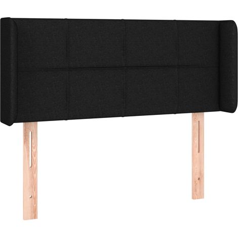 Maison Exclusive - Kopfteil mit Ohren Schwarz 83x16x78/88 cm Stof