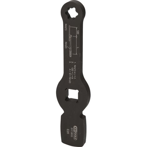 Clé à chocs Torx E 3/4" avec 2 surfaces d'impact, E20 (1/5)