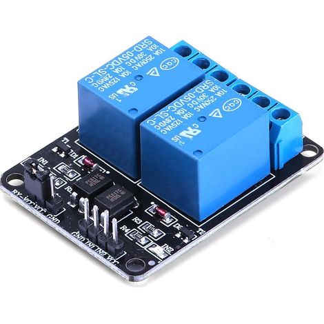 5V DC-Relaismodul, 5V/230V, 2-Kanal-Relaismodul mit Optokoppler für Raspberry Pi, Arduino UNO, R3, Mega, 2560, 1280, DSP, Arm, PIC, AVR, STM32, MCU, DSPTTL-Logik, 2-Kanal (1/3)