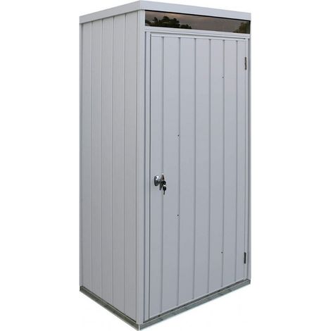 Armadio Ripostiglio Palladium High Store 98,1x77x196 cm a UNA PORTA da esterno di colore grigio
