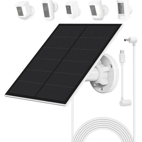 Solarpanel mit 5 W Ausgangsleistung, inklusive 3 Meter Ladekabel, Schutzart IP65