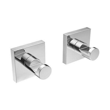 2 PZ APPENDIABITI MOD. HOTEL MAISON Cromo cm 5 x h. 5 x 4,5 METAF