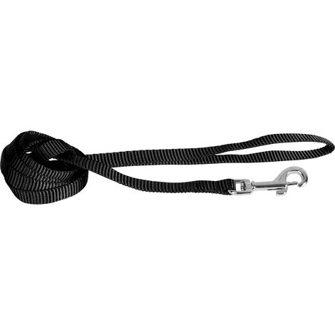 Laisse simple nylon noir Gamme Essentiel