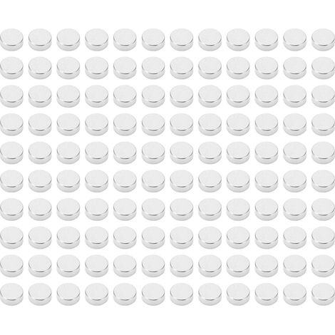 120 mini aimants ronds en néodyme, petits aimants cylindriques pour loisirs créatifs, sciences et réfrigérateur (1/5)