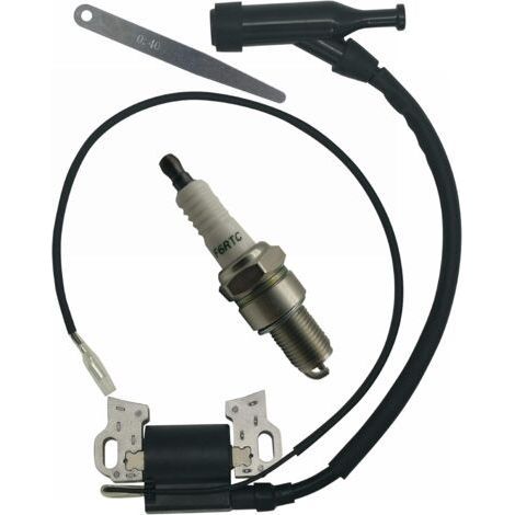 Bobine d'allumage pour moteur GX390 et clones 420cc 301cc avec jauge et bougie F6RTC (1/5)