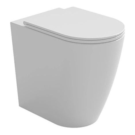 WC Azzurra Comoda H50 Filomuro Scarico Traslato Rialzato 56x36
