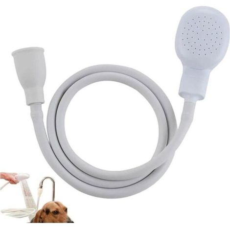 Douchette Robinet pour Mélangeur Plastique,Douchette Tuyau Lavabo Douchette Coiffure à domicile,Bain Bébé,Animal,WC,1.2M/39.37inch (1/4)