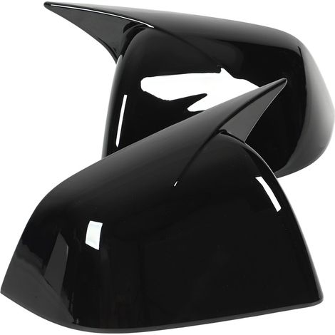 Coques de rétroviseurs extérieurs brillantes pour Tesla Model Y 2020-2023, noir (1/5)