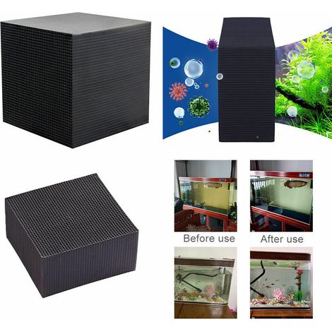 Cube Aquarium Water Filter Filter Eco-Aquarium Filter Ultra Strong Filtration Absorption 10X10X5CM