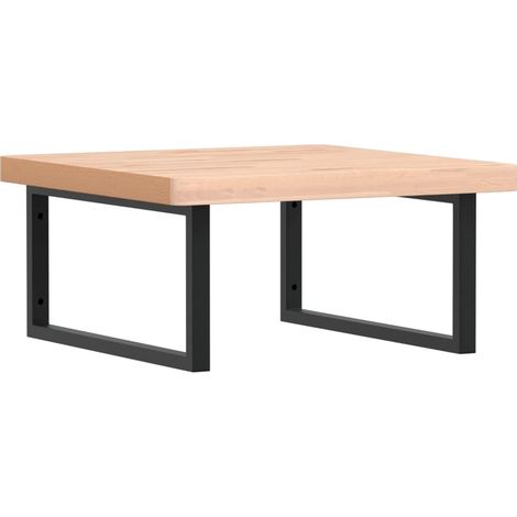 Maison Exclusive - Waschbeckenregal Wandmontage Stahl und Massivh